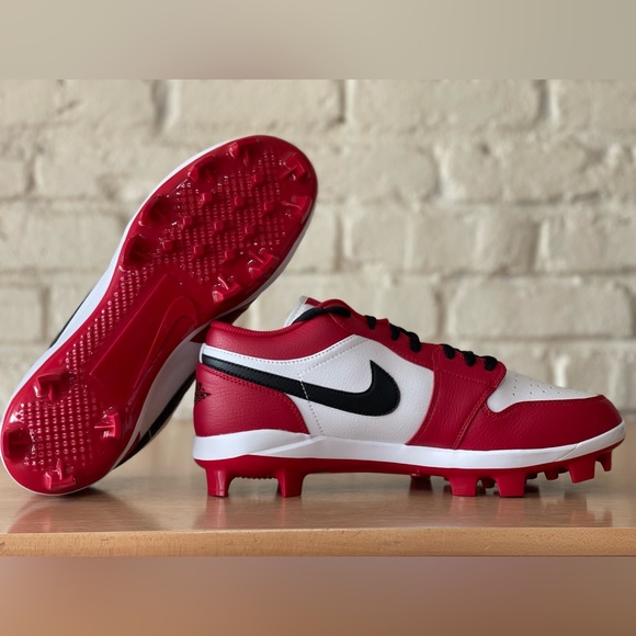Nike Air Jordan 1 Low MCS Chicago Baseball Cleats CJ8524-611 Men’s Size 11 New - Picture 3 of 10